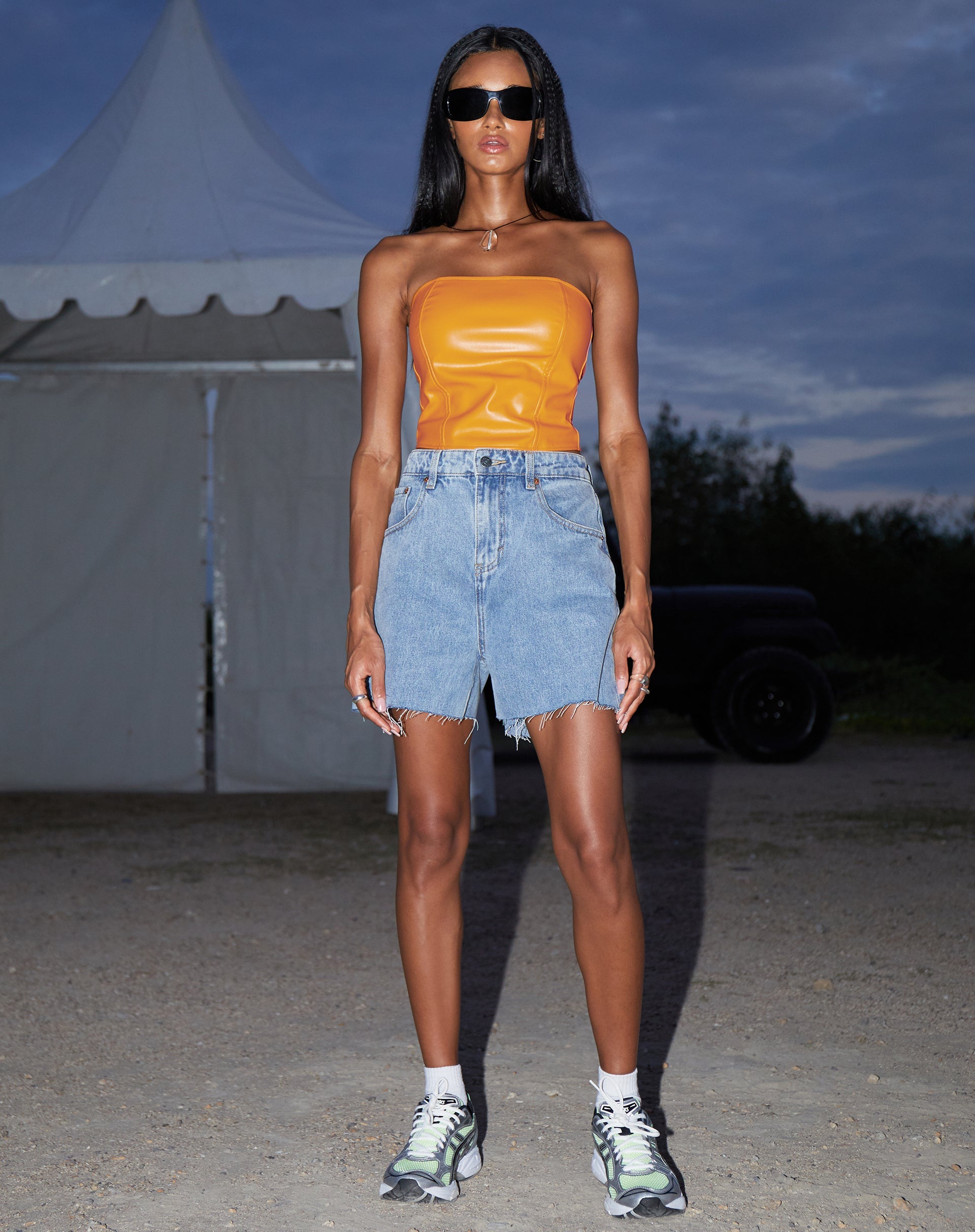 Abbildung von Dena Korsett-Top in PU Neon Orange