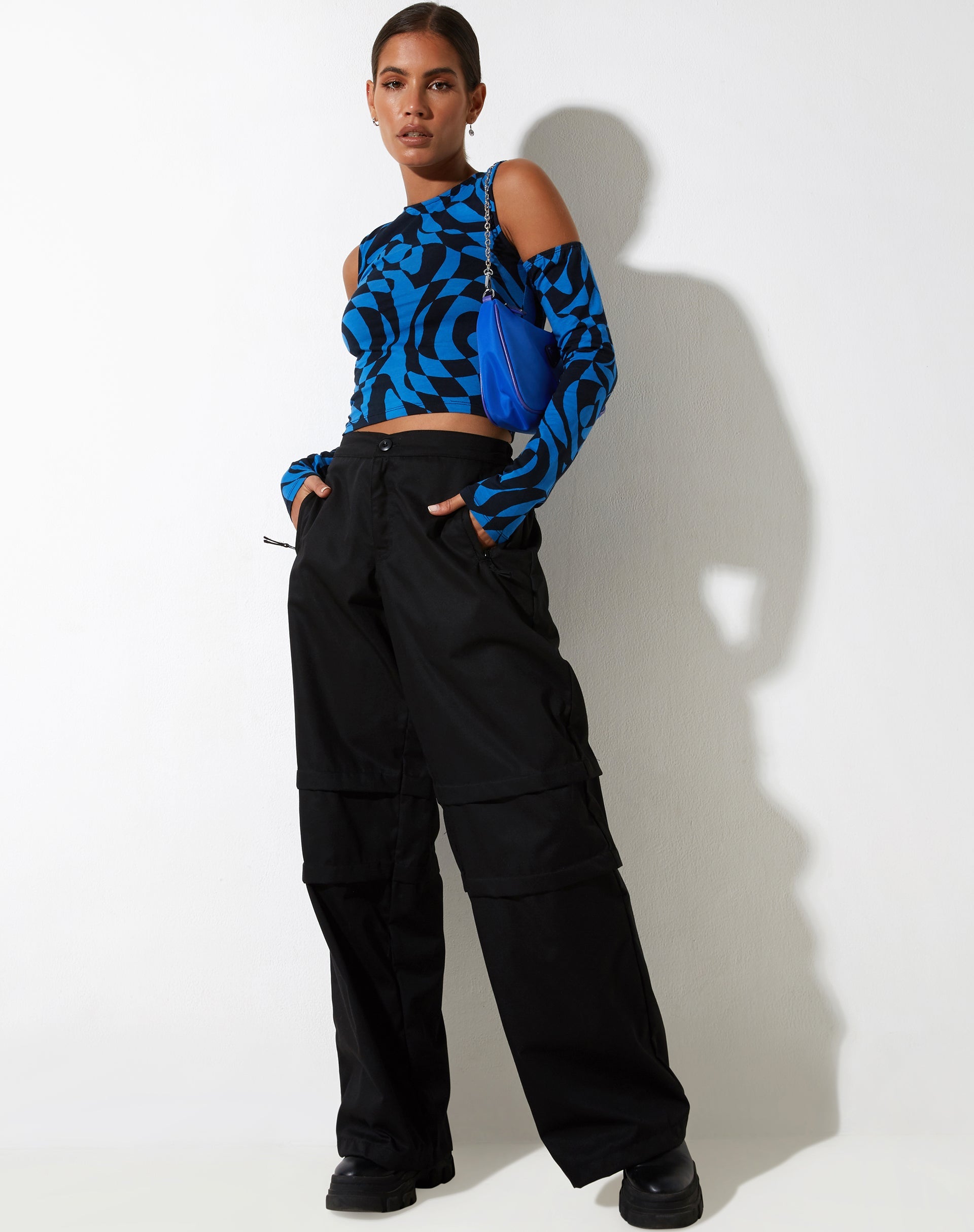 Bild von Denver Top in Irregular Optic Blue