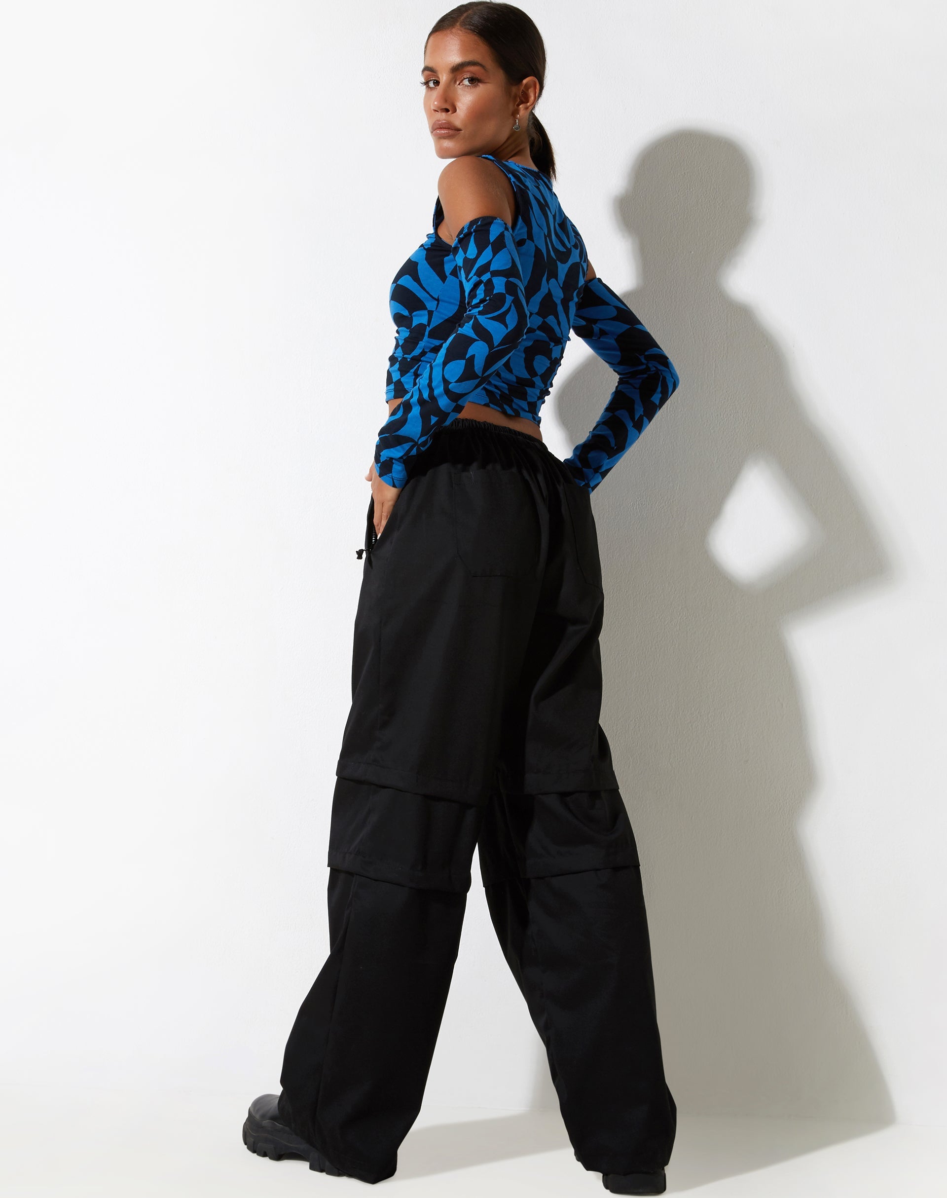 Bild von Denver Top in Irregular Optic Blue