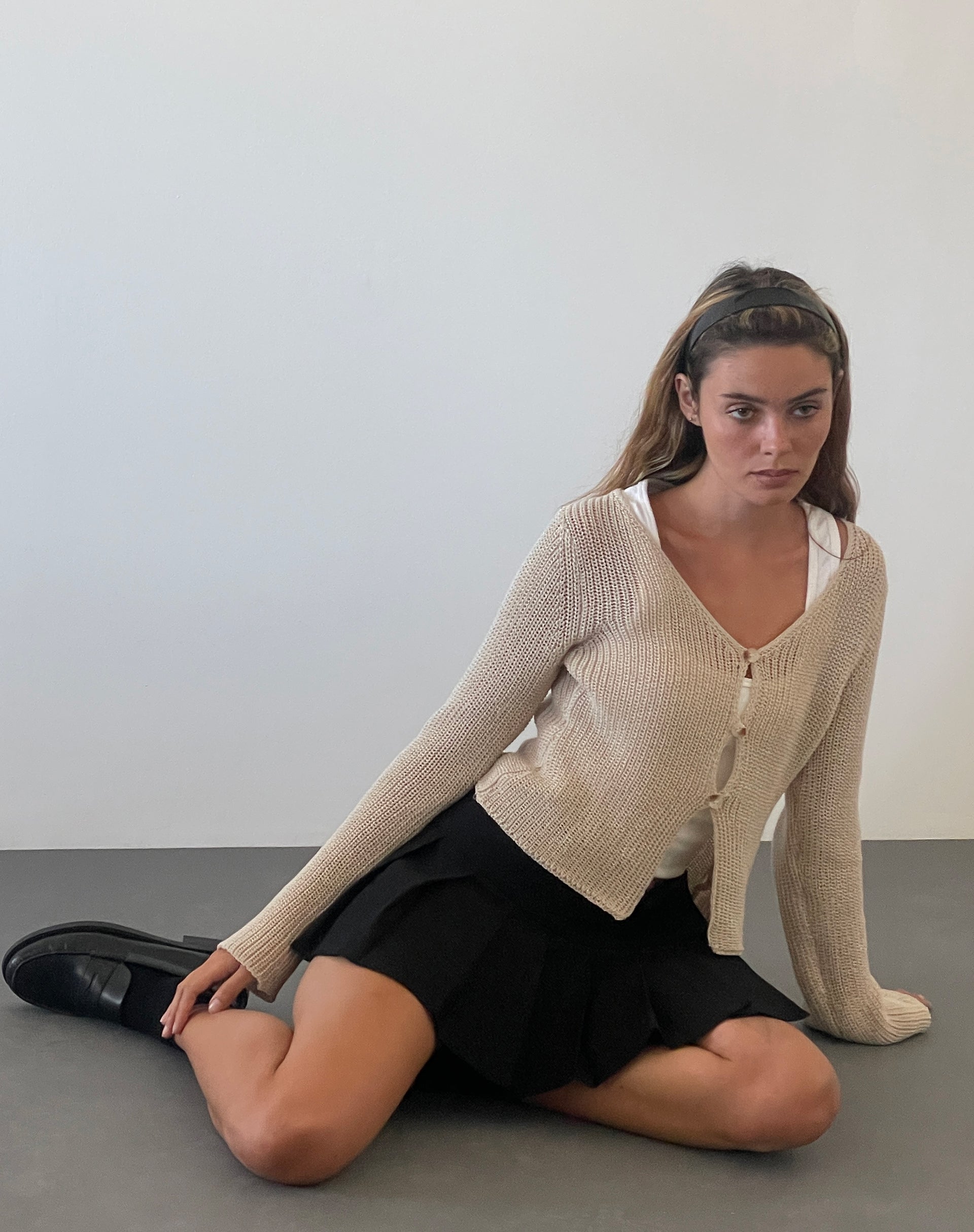 Image of Devita Langarm-Strickoberteil in Natural