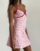Bild von Dimaya Mini Dress in Girlie Print mit roter Bindung