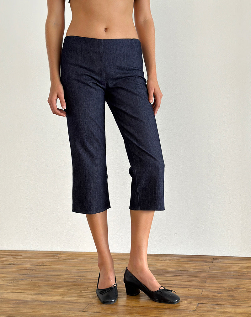 Abbildung der Diran Capri-Hose in Chambray Indigo