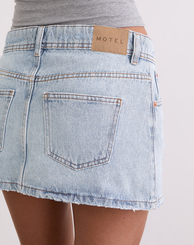 Bild von Distressed Mini Rock in Blau Bleiche