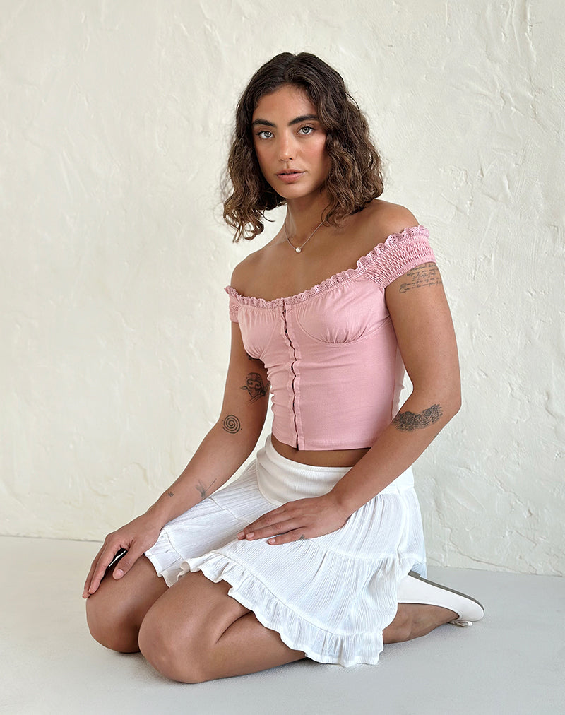 Dovica Korsett-Oberteil in Pink Lady