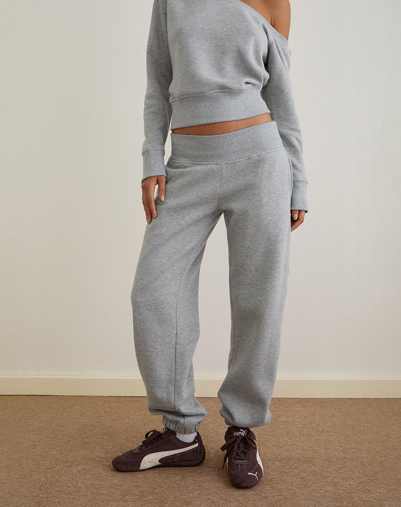 Epsie Oversized-Jogger in Grau meliert