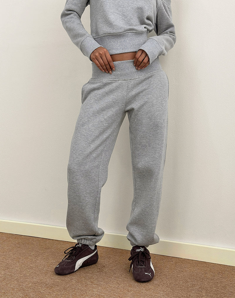 Bild von Epsie Oversized Jogger in Grau Mergel
