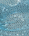 Paillettenstrick Blau