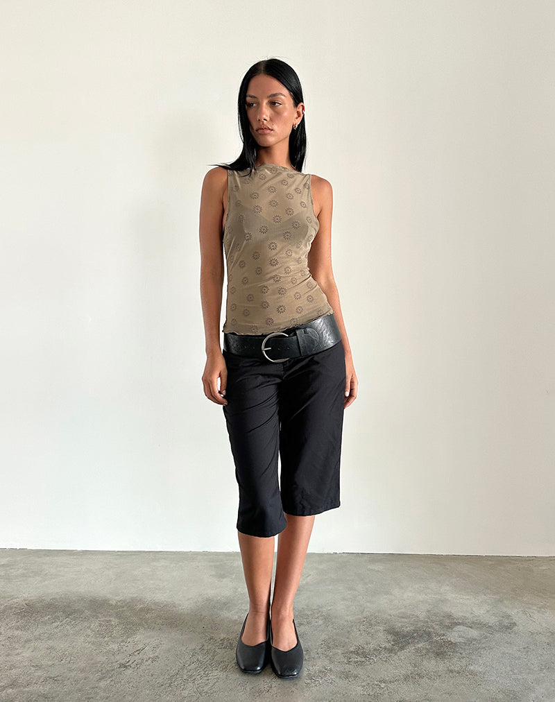 Image of Dudley Vest Top in Daisy Flock Hellbraun