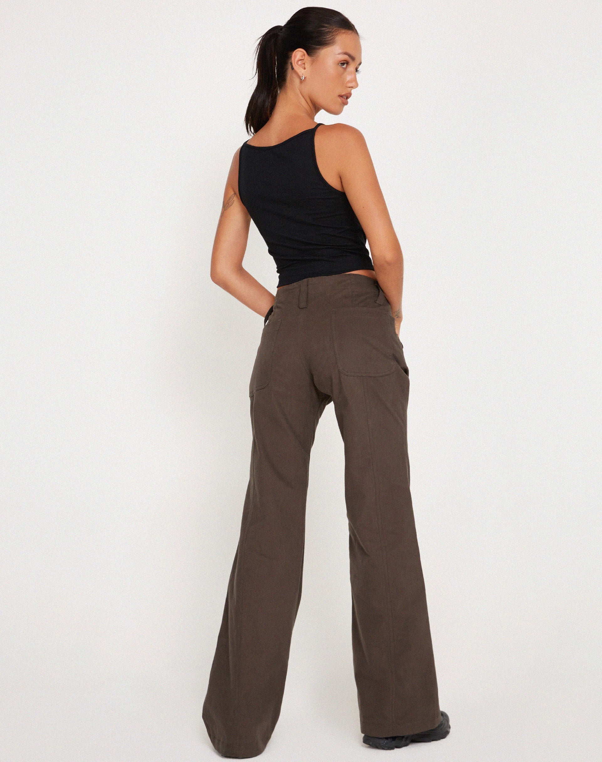 Image of Kauna Low Rise Hose in Dunkelgrau