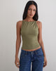 Bild von Dudley Vest Top in Jersey Khaki
