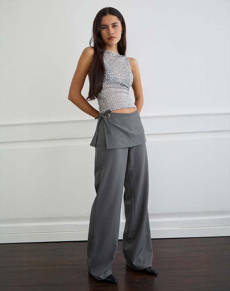 Image of Elka Wickelhose in Tailoring Charcoal