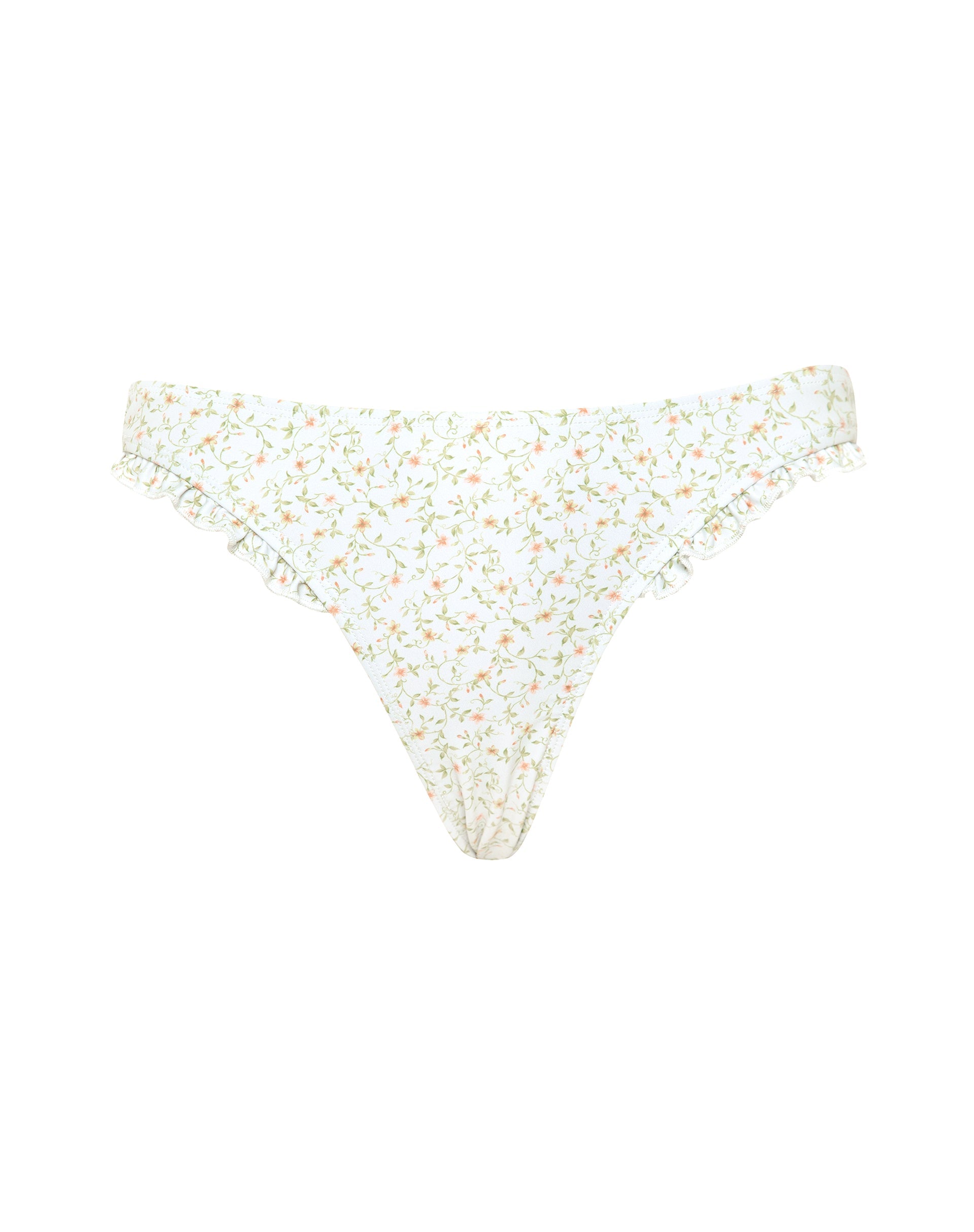 Bild von Effie Rüschen-Bikiniunterteil in Pretty Petal Ivory