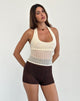 Bild von Elagia Top in Sheer Texture Elfenbein
