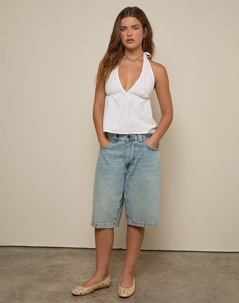 Bild von Eldana Neckholder-Top in Elfenbein