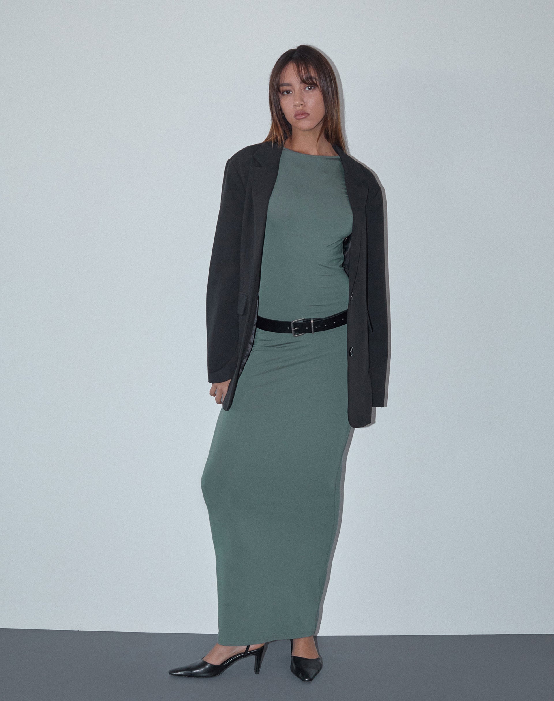 Bild von Elinor Maxikleid in Slinky Olive