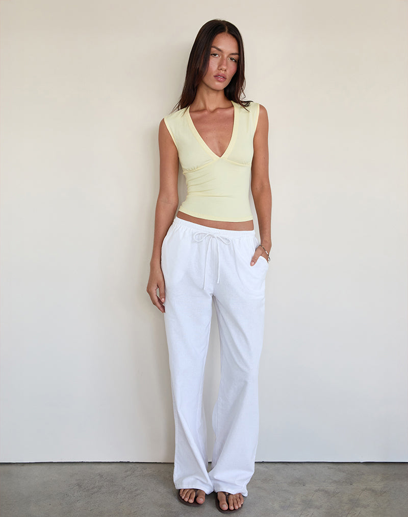 Bild von Emberly Plunge Top in Zitrone