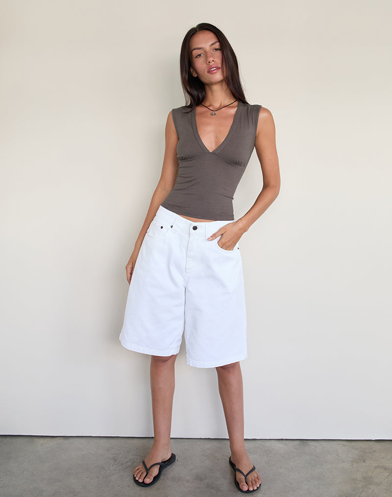 Bild von Emberly Plunge Top in Peppercorn