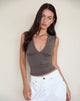 Bild von Emberly Plunge Top in Peppercorn
