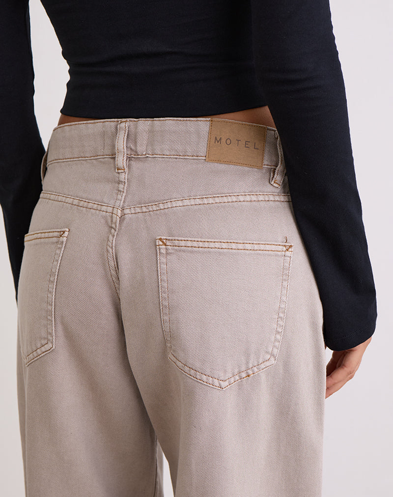 Bild von Low Rise Roomy Jeans in Pebble