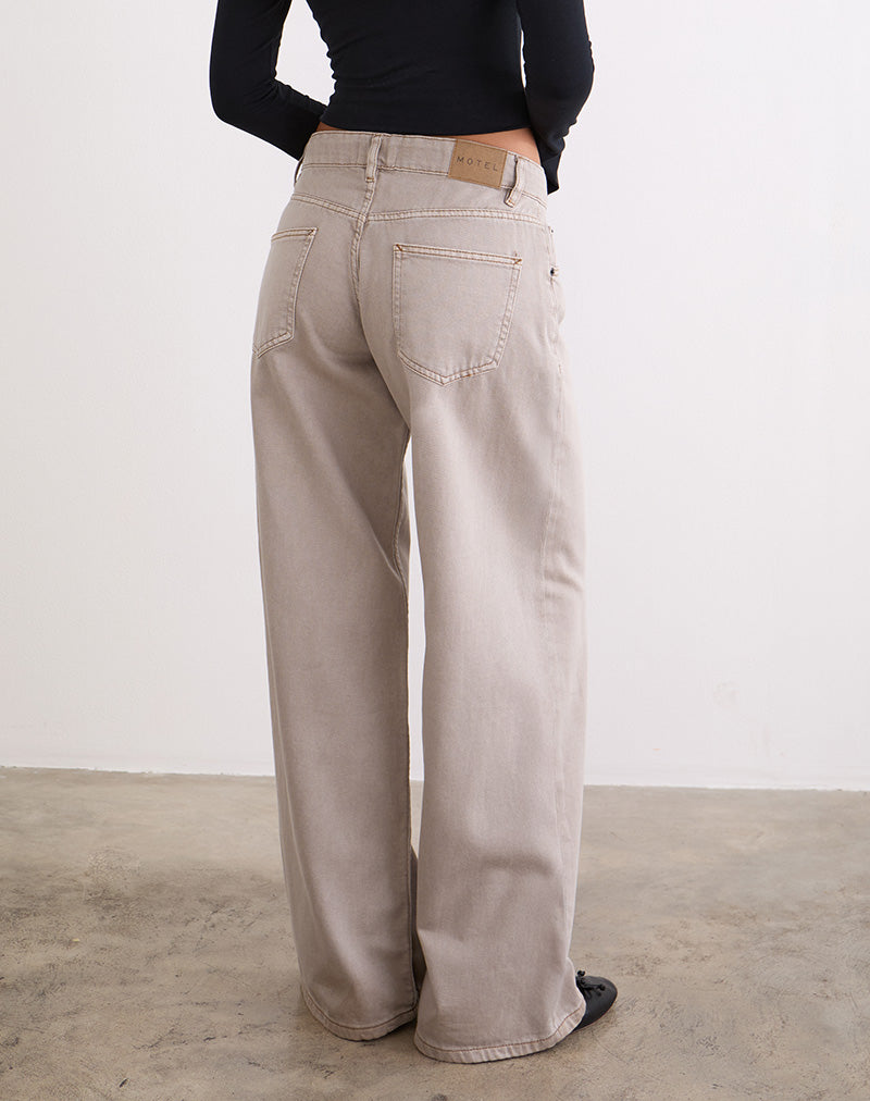 Bild von Low Rise Roomy Jeans in Pebble