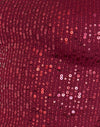 Hauchdünner Pailletten-Rot