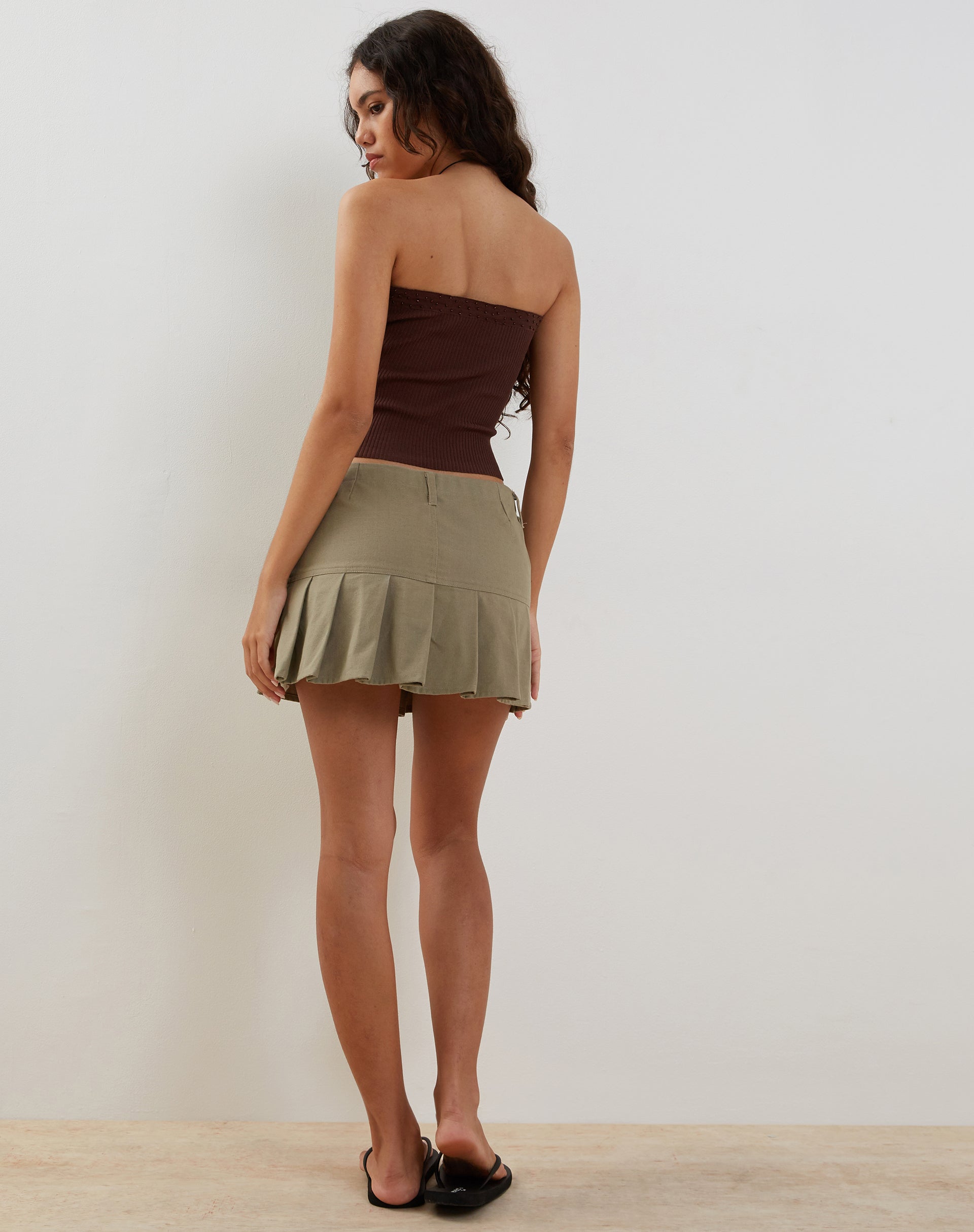 Bild von Erin Tube Top in Knit Bitter Chocolate