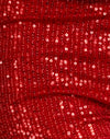 Rote Mini-Pailletten
