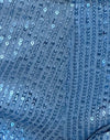 Hellblaue Mini-Pailletten