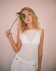Image of Etta Gestrickte Weste Top In Elfenbein