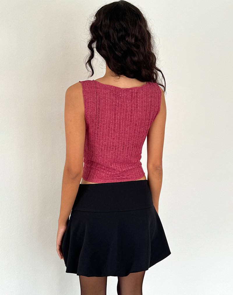 Bild von Etta Vest Top in Burgundy