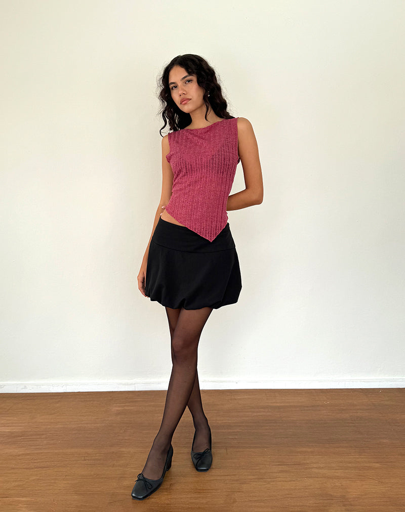 Bild von Etta Vest Top in Burgundy