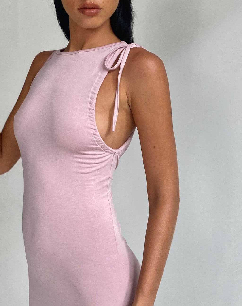 Elinor Maxikleid in zartem Babyrosa