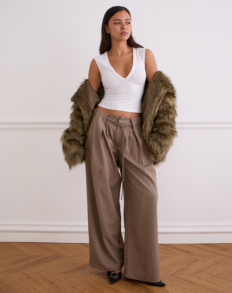 Bild von Emberly Plunge Top in Weiß