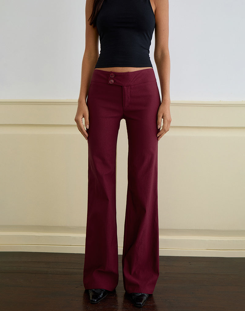 Falita Hose in Tailoring Burgundy
