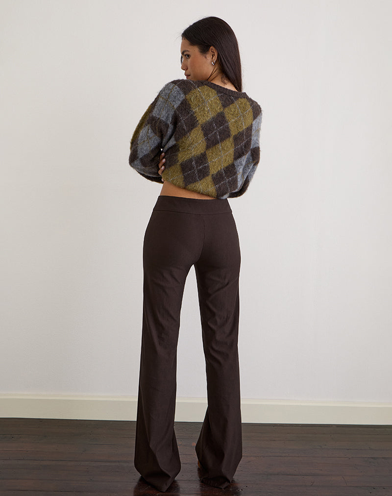 Image of Falita Hose in Tailoring Dunkelbraun