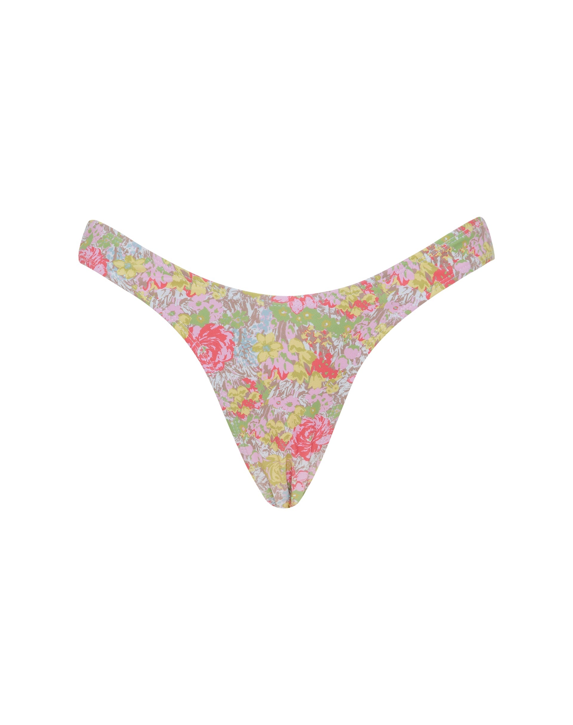 Bild von Farida Bikini-Unterteil in Rosa Abstrakte Floral Swim