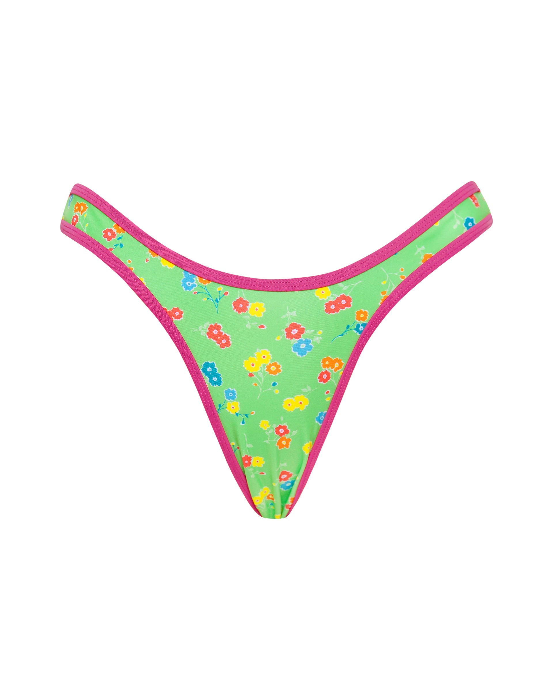 Bild von Farida Bikiniunterteil in Grün Floral
