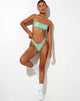 Bild von Farida Bikiniunterteil in 70s Ripple Grün
