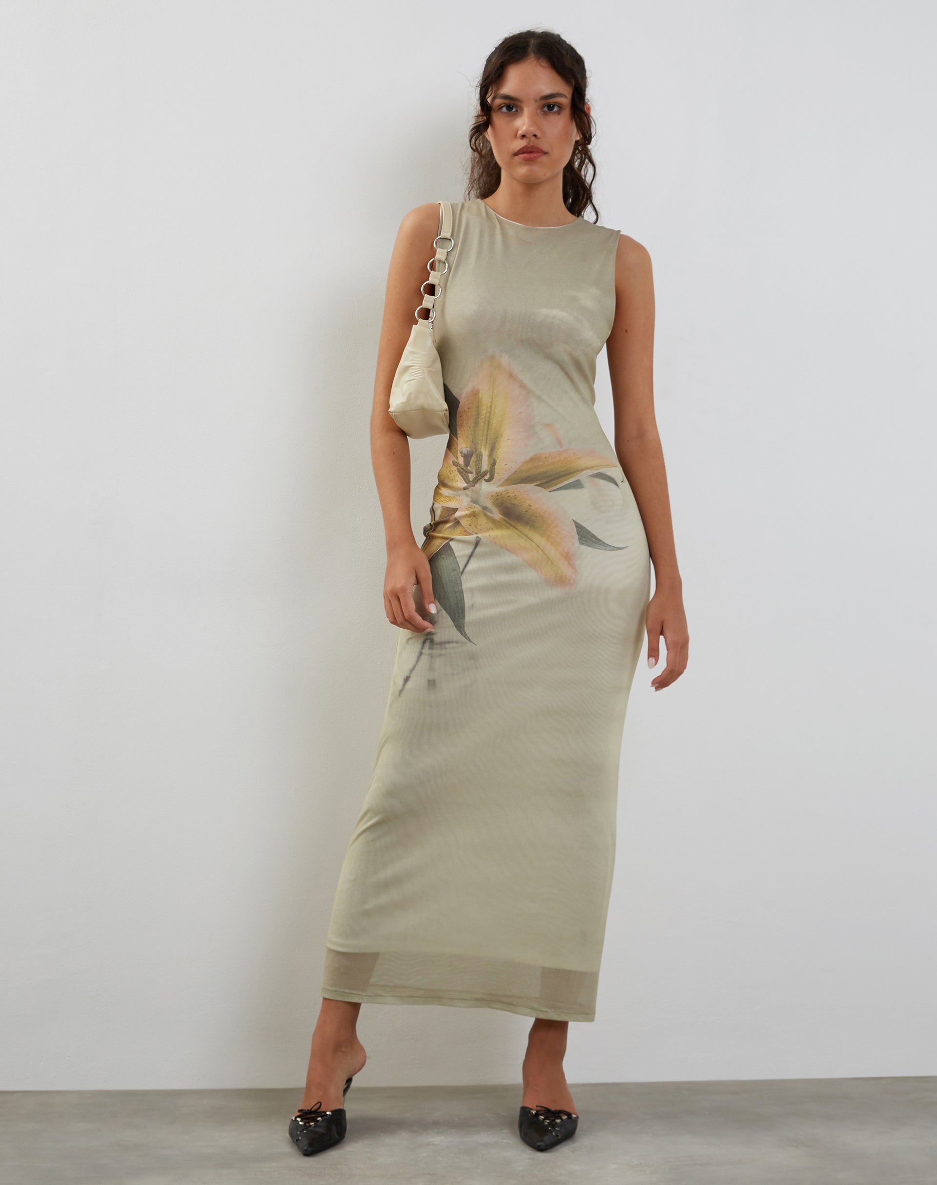 Image of Fayola Bedrucktes Maxikleid in Gelb Lily Print
