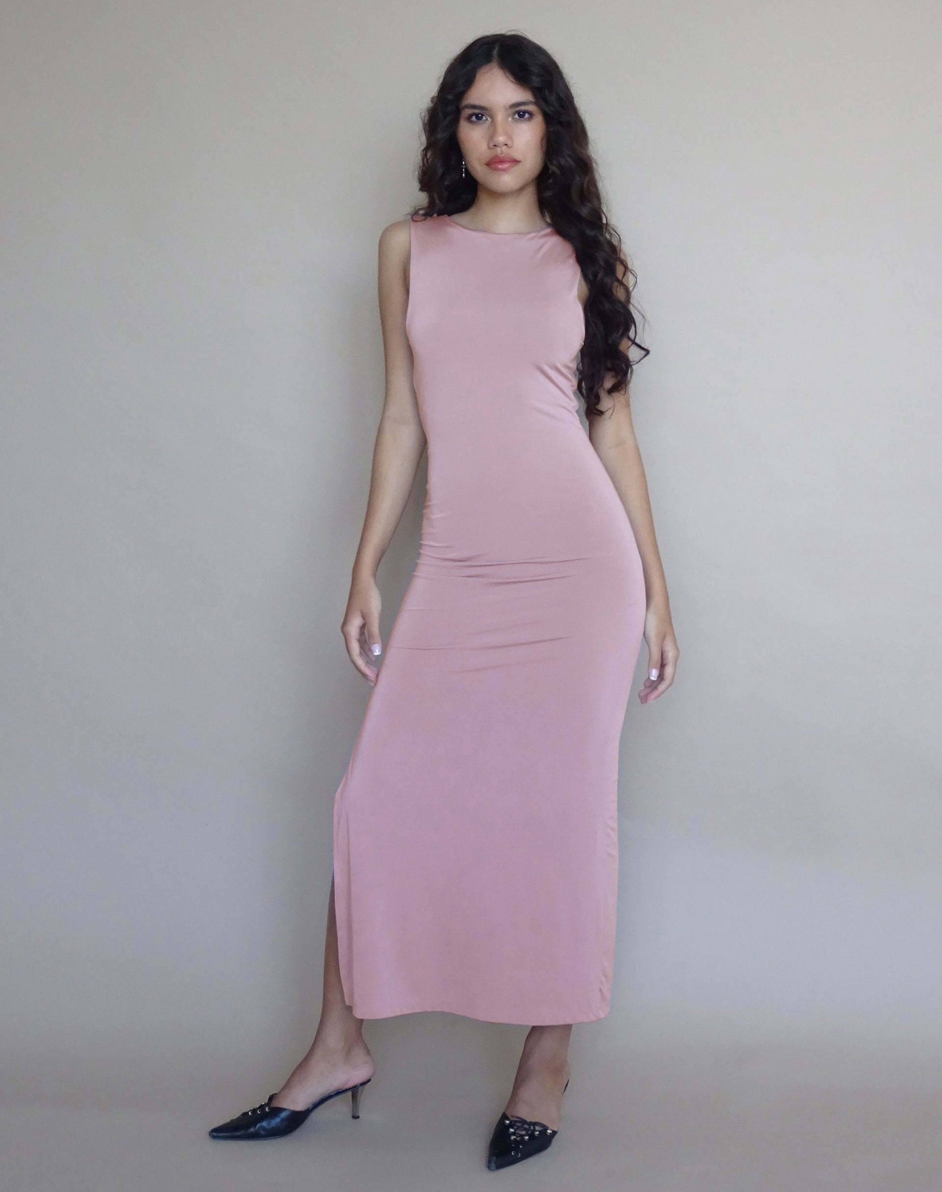 Bild von Flo Maxikleid in Slinky Light Mauve
