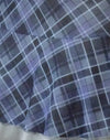 Blau Grau Karo Mesh