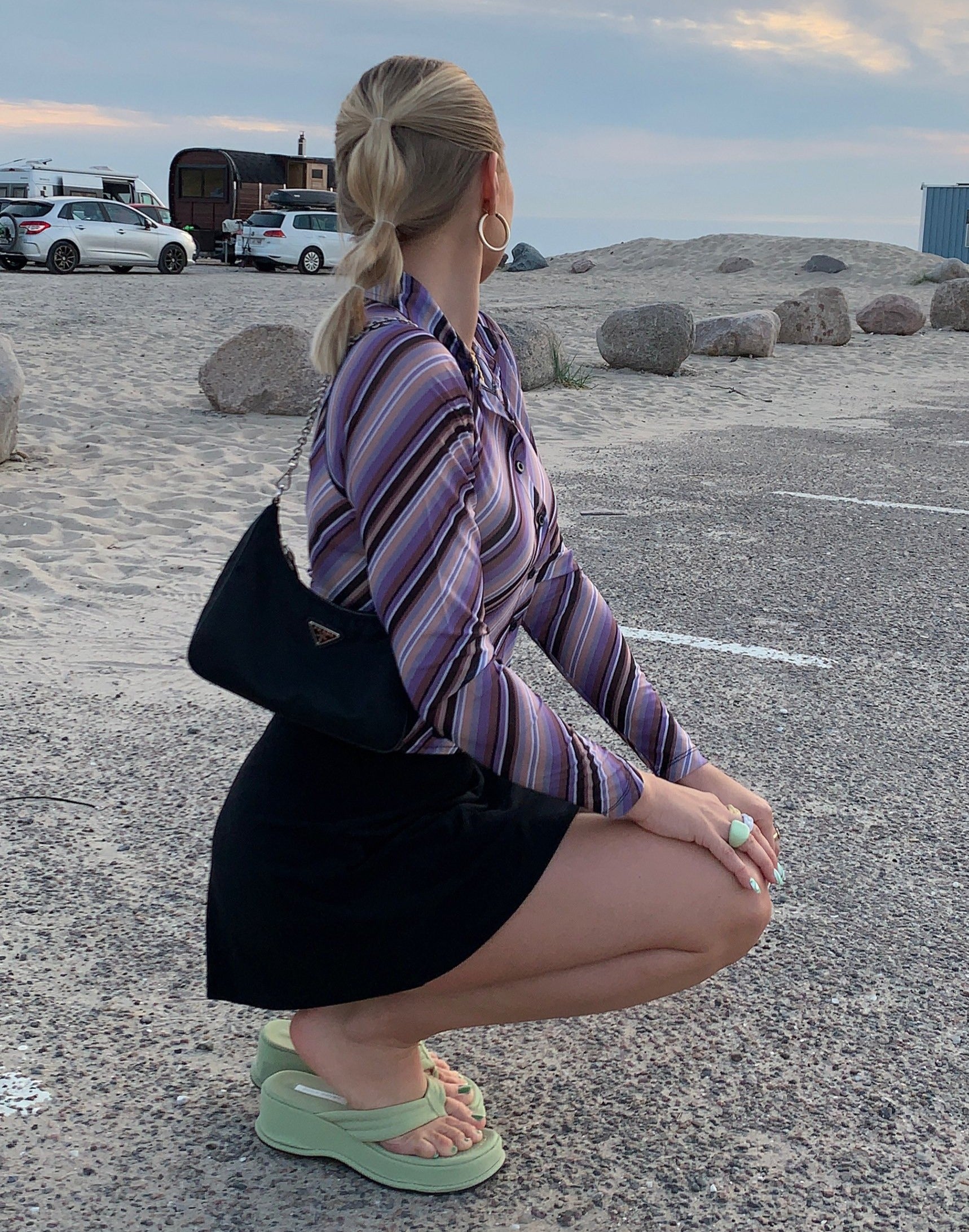 Bild von Motel X Barbara Kristoffersen Kelly Shirt in 70s Diagonal