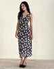 Image of Gabriela Midikleid in Falling Rose Jet Black