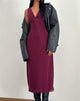 Image of Gabriella Kleid in Basic Polka Flock Berry