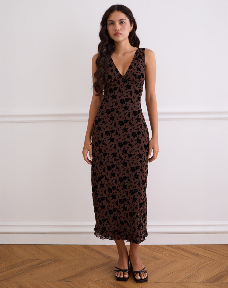 Image of Gabriela Midikleid in Garden Floral Braun