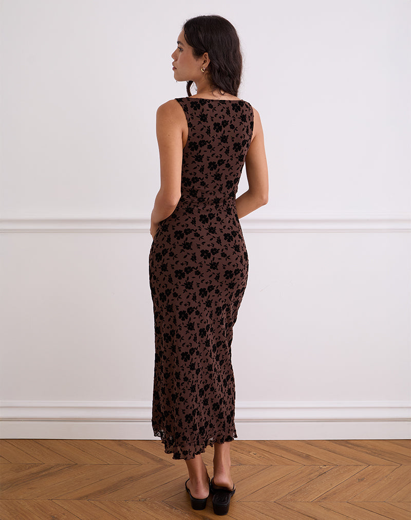 Image of Gabriela Midikleid in Garden Floral Braun