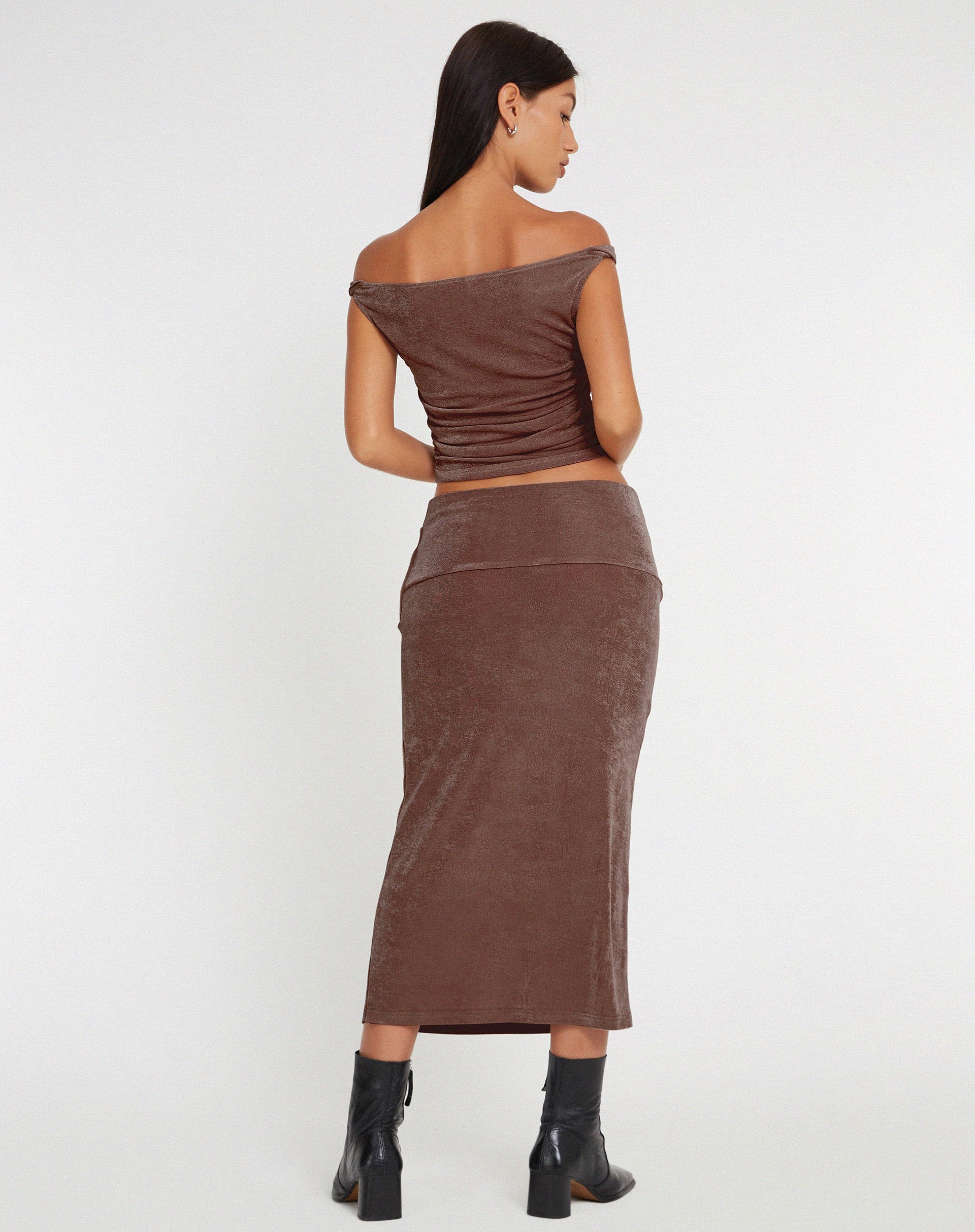 Bild von Gadis Slinky Midirock in Peppercorn