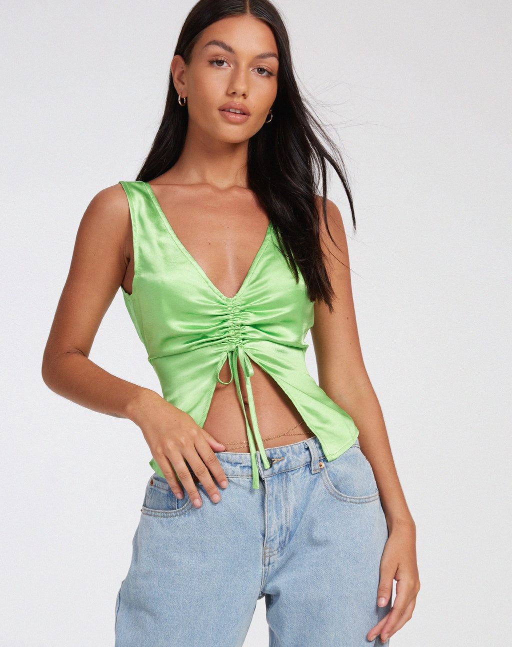 Gafnit Cami Top in Jasmine Grün