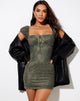 Bild von GAINA DRESS MONO PAISLEY GREEN