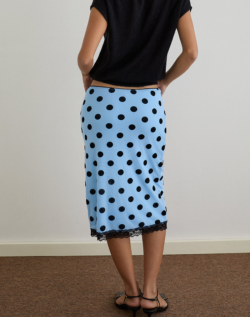 Bild von Gamila Midirock in Blau mit Polka Space Schwarz